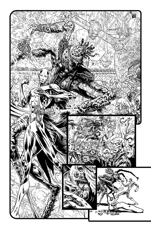 Liam Sharp Shares Some Glorious B+W Green Lantern Pages With The