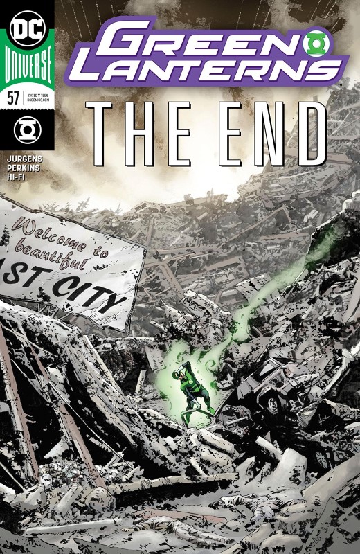 Green Lanterns #57 cover by Mike Perkins and Hi-Fi