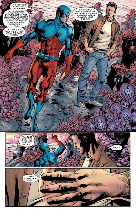 Hawkman #5 art by Bryan Hitch, Andrew Currie, and Jeremiah Skipper