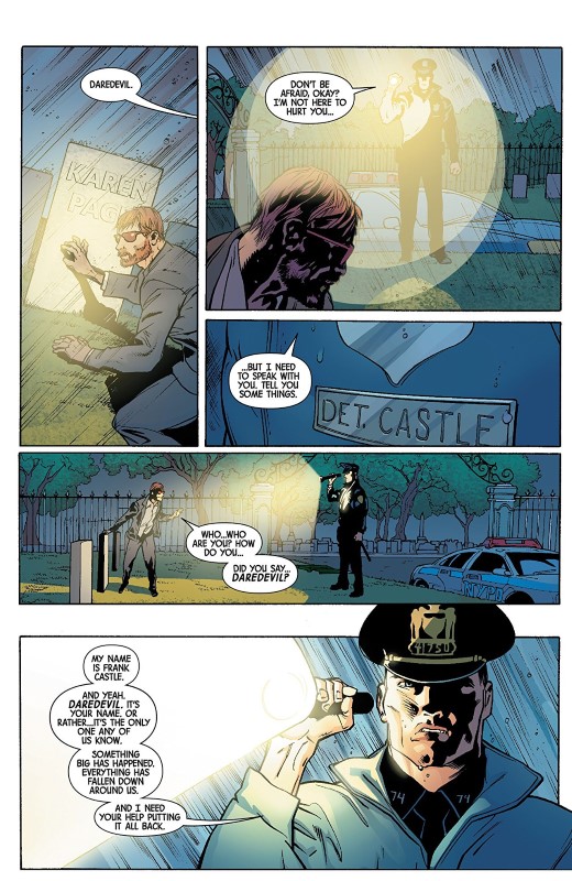 Marvel Knights 20th #1 art by Travel Foreman, Derek Fridolfs, Matt Milla, and letterer VC's Cory Petit