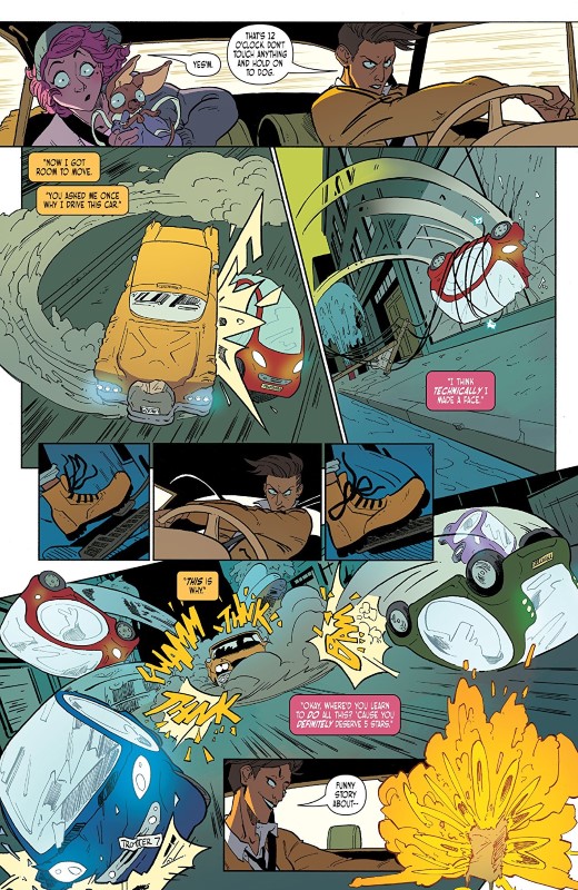 Crowded #6 art by Ro Stein, Ted Brandt, Triona Farrell, and letterer Cardinal Rae
