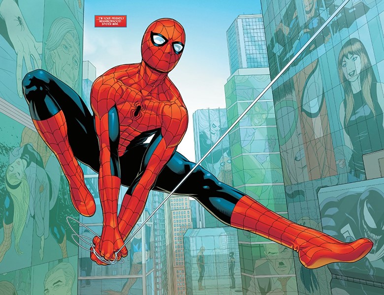 Friendly Neighborhood Spider-Man #1 art by Juann Cabal, Nolan Woodard, and letterer VC's Travis Lanham
