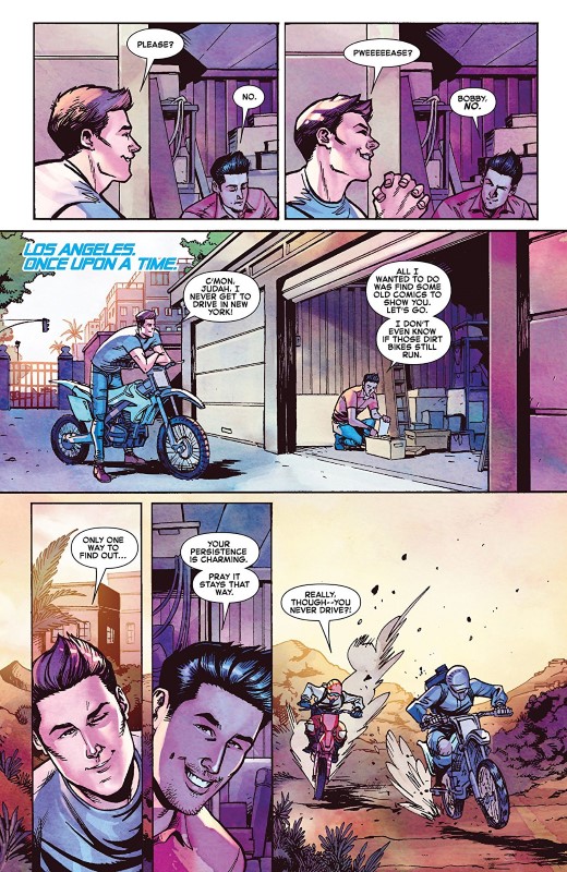 Iceman #5 art by Nathan Stockman, Andres Mossa, Federico Blee, and letterer VC's Joe Sabino