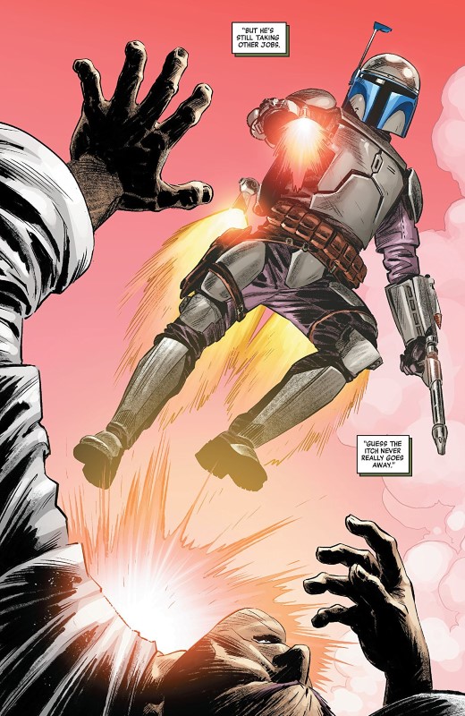 Star Wars Age of Republic: Jango Fett #1 art by Luke Ross, Java Tartaglia, and letterer VC's Travis Lanham