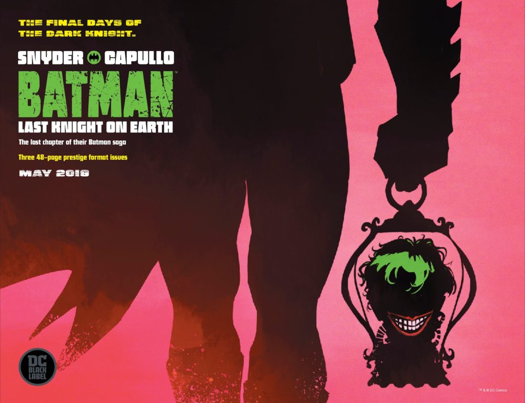 BATMAN LAST KNIGHT ON EARTH #1 GREG CAPULLO COVER PRESTIGE FORMAT COMIC BOOK NEW