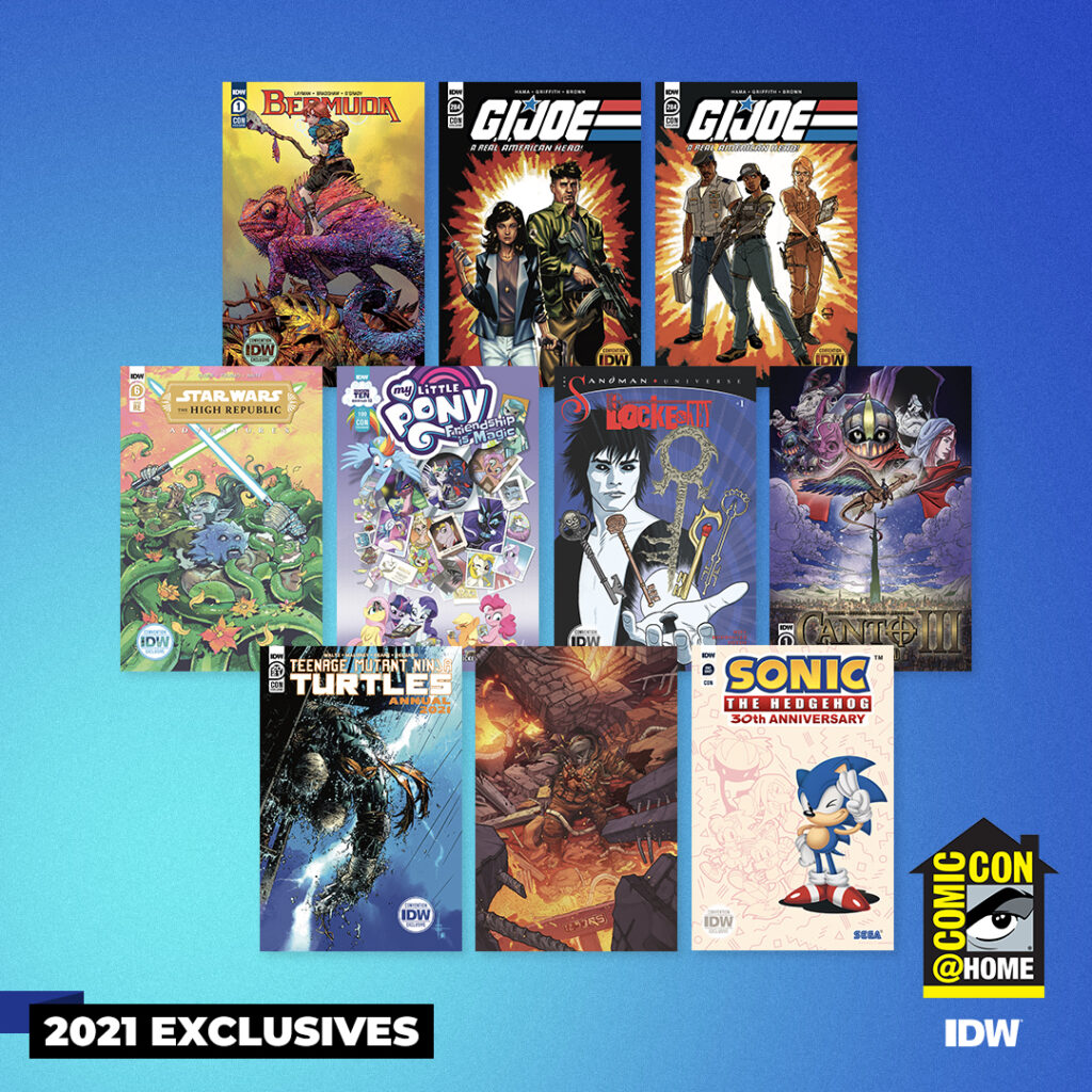 ComicConHome 2021 IDW’s ComicCon Exclusives Revealed COMICON
