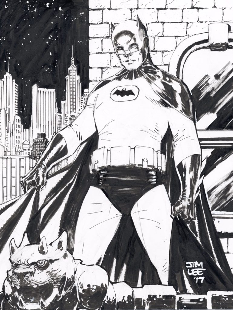 Jim Lee Draws Adam West's Batman For Charity Auction – COMICON