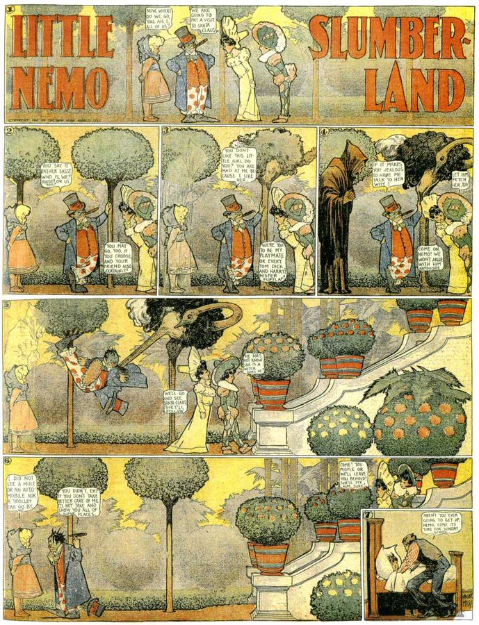 Little Nemo in Slumberland by Winsor McCay from December 9, 1906 – COMICON